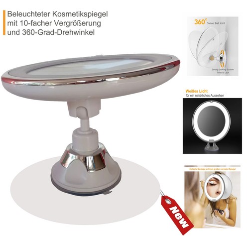 Schminkspiegel led fach - schminkspiegel, 10-fach