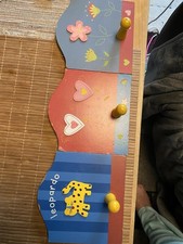 Süße Kinder Garderobe Hakenleiste Holz