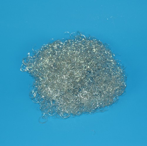 Feenhaar silber metall gelockt