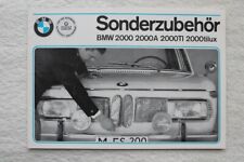 32B 650 BMW 2000 A TI Tilux Zubehör Radio Instrumente Auspuff Prospekt Brochure