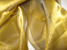 CRYSTAL ORGANZA in GOLD Stoff