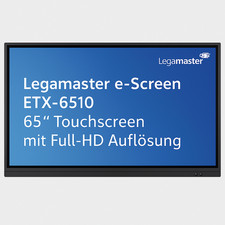 Legamaster e-Screen ETX-6510 65" Touchscreen mit Full-HD Auflösung