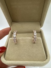 Elegante 14kt Walzgold Creolen