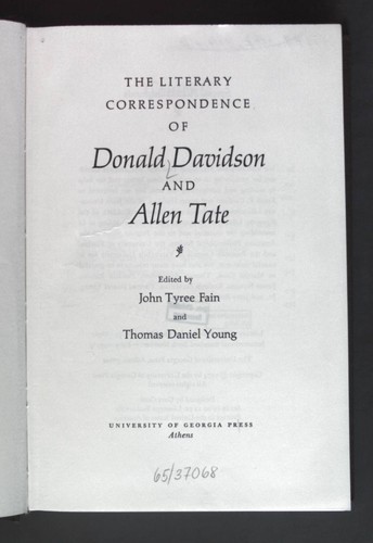 The literary correspondence - correspondence, of