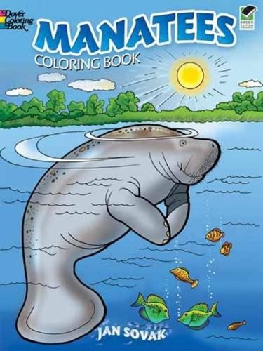 Manatees coloring book - manatees, by