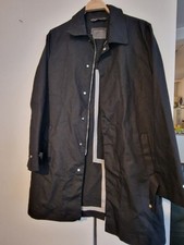 ZARA Man Herren Mantel Gr. XL schwarz Wachsjacke