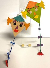 Holzminiatur Drachen Fa. Graupner, 2er Set, verschiedene Farben