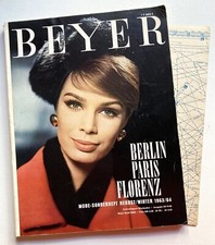 BEYER MODE SONDERHEFT Herbst/Winter 1963/64 Vintage Magazin + Schnittmusterbogen