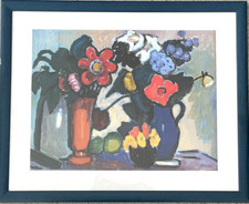 Bild Gabriele Münter Kunstdruck mit Bilderrahmen Blumen in der Nacht Neu