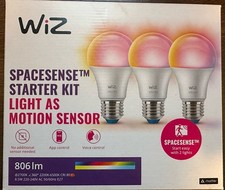 WiZ SpaceSense Starter Kit - 3x SmartLED E27 RGB WLAN-Lampen