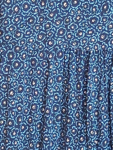 Kleid langarm blau apricot - da,