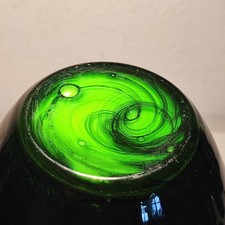 Grosse Muranoglas Vase Opalino