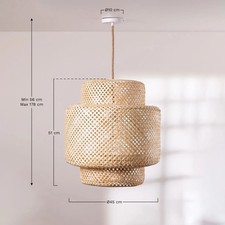 Lexie Deckenleuchte aus Bambus (Ø45 cm) Natural C153074