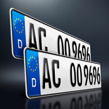 2 Kfz Kennzeichen | 520x110mm | Nummernschilder | Autokennzeichen | DHL-Versand