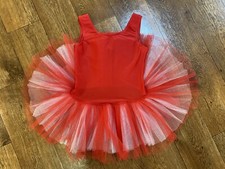 Ballett Tütü  Kleid Mädchen ? Rot Gr. 134-140 Auftritte Tanzen Von TKS