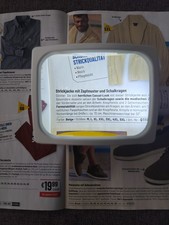 Standleuchtlupe , großes Gesichtsfeld , LED 