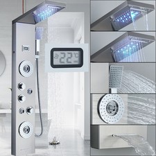 LED Duschpaneel Edelstahl