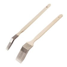 Eckenpinsel Pinsel-Set Flachpinsel 25mm / 50mm Heizkörperpinsel Malerwerkzeug (2