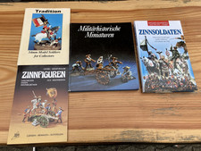 4 Bücher über das giessen,bemalen und aufstellen von Zinnfiguren sehr informativ
