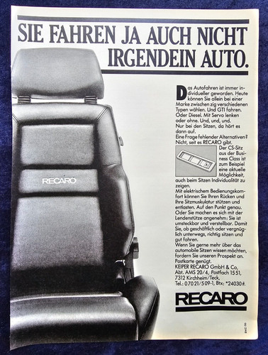 Recaro autositz aus der - autositz,