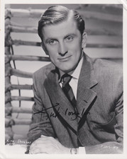 KIRK DOUGLAS Original Autogramm signiertes 20x25 Großfoto Top Portrait