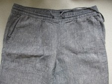 Lands End - LEINENHOSE - Größe DE 42 - blaumelliert - lang