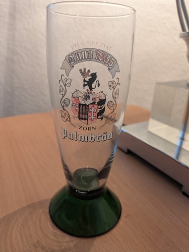 Vintage palmbräu bierglas - vintage,