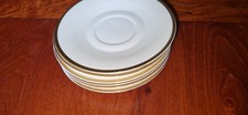 Porzellan mit Goldrand - Teller und Untertassen EPIAG DF.Czesmo-Slovakia