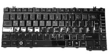 DE - Schwarz Glänzend Tastatur Keyboard komp. für Toshiba Satellite A300, A300D