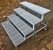 Stahltreppe Außentreppe Garten Terrasse 1-4 Stufen Breite 60-120 Höhe 30-86 cm