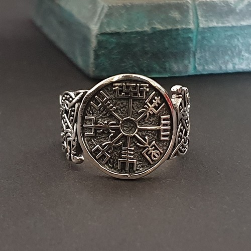 Vegvisir silberring 925 ring - vegvisir,