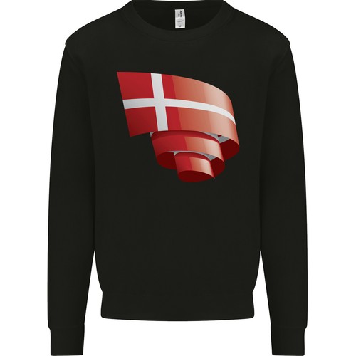 Gekräuselter dänemark flagge - dänemark,
