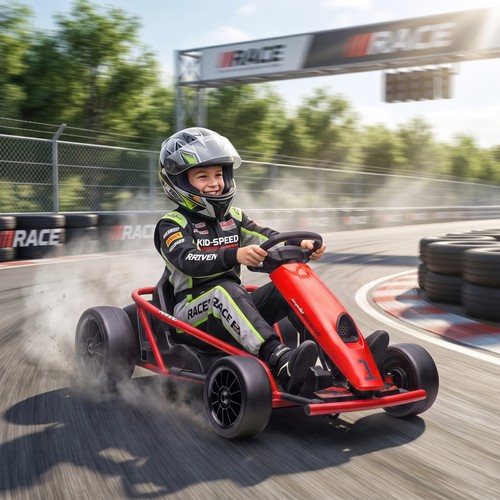 Homcom elektro go kart - v, go-kart