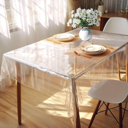 Tischdecke transparent - tischdecke, transparent,