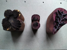 3 alte Holzmodel für