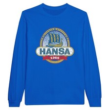 Langarm-T-Shirt Hansa Viking 1965 Rostock Bier Fussball ! Kostenloser Versand !