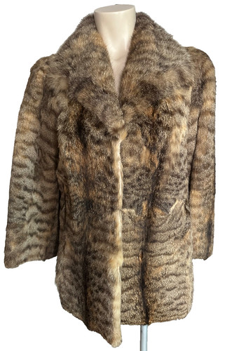 Pelzmantel jacke echt gr 42 - jacke,