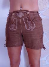 ESMARA ?LEDERHOSE⛰️TRACHTENHOSE?️ Gr. 36 braun WILDLEDER OKTOBERFEST EDELWEISS