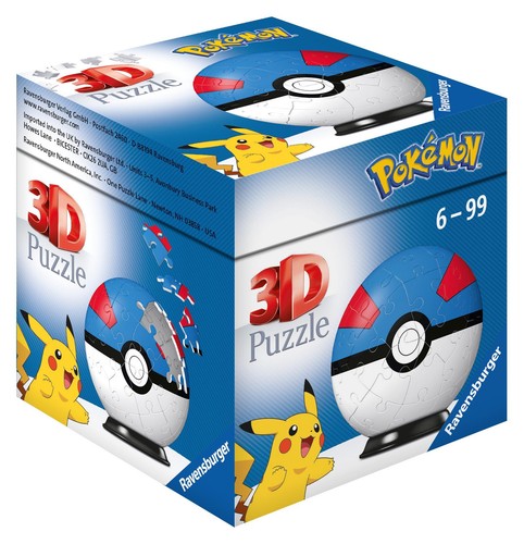 Puzzle ball pokémon - 3d,