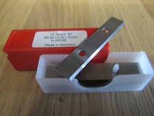 HW HM Hartmetall Wendeplatten Wendemesser 60 x 12 x 1,5 mm Z. 2 Neu 10 Stück