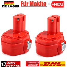 2x 4,8Ah Ni-MH Für Makita 14.4V Akku PA14 1420 1422 1433 1434 1435 6337D 192600