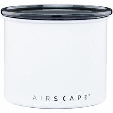 Airscape Edelstahl-Aromabehälter Klein Kaffeedose Aufbewahrungdose Weiß Matt