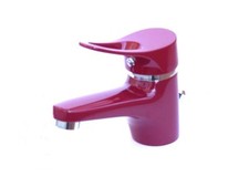 Waschtischarmatur Waschbecken Wasserhahn Bad Armatur Rot