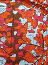 Vorhang 70er Jahre Blumen alt