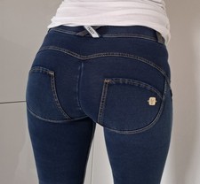 Freddy wr up Ca 7/8 Pant S 36 Blau Kontrast Nähte Push-up Reg Waist Leggings Top