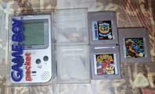 Gameboy Pocket im Set mit Acrylbox und 3 Spielen