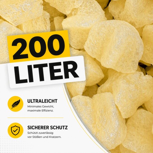 Verpackungschips stern gelb - verpackungschips,