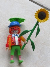 ? Playmobil ~ Zirkusclown ~ Clown mit Sonnenblume und Schirmchen ~  4238 ?