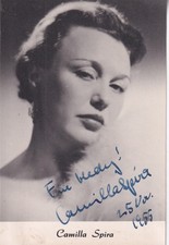 Autogramm - Camilla Spira (50er Jahre)