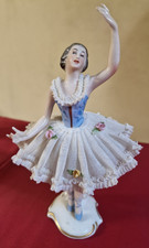 Dresdner-Art Porzellan Ballerina / Tänzerin * 19,5 cm hoch * handgemalt *Stempel